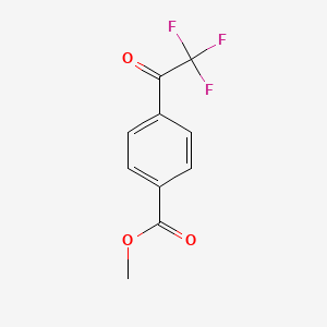 molecular formula C10H7F3O3 B13147044 Methyl 4-(2,2,2-trifluoroacetyl)benzoate CAS No. 62263-12-1