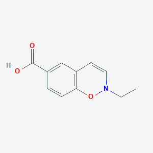 molecular formula C11H11NO3 B13147053 N-ethylbenzoxazine-6-carboxylic acid 