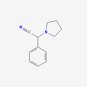 molecular formula C12H14N2 B1314709 2-苯基-2-吡咯烷-1-基-乙腈 CAS No. 31466-31-6