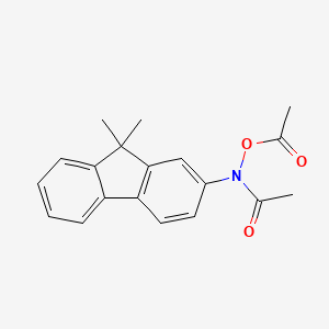 molecular formula C19H19NO3 B13147093 N-(Acetyloxy)-N-(9,9-dimethyl-9H-fluoren-2-yl)acetamide CAS No. 88509-82-4