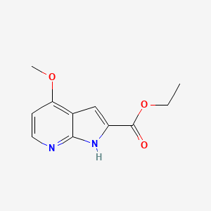 molecular formula C11H12N2O3 B1314711 4-甲氧基-1H-吡咯并[2,3-b]吡啶-2-羧酸乙酯 CAS No. 290332-97-7