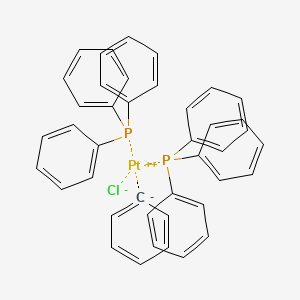 molecular formula C42H35ClP2Pt B13147180 trans-Chlorobis(triphenylphosphine)phenylplatinum 