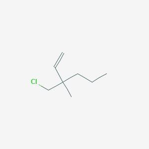molecular formula C8H15Cl B13147214 3-(Chloromethyl)-3-methylhex-1-ene 