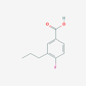 molecular formula C10H11FO2 B1314723 4-Fluoro-3-propylbenzoic acid CAS No. 445018-80-4