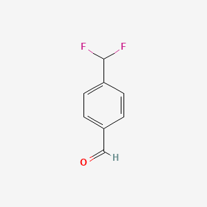 molecular formula C8H6F2O B1314739 4-(Difluoromethyl)benzaldehyde CAS No. 55805-29-3