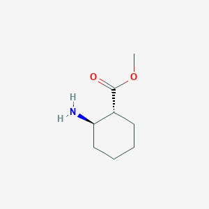 molecular formula C8H15NO2 B1314740 Methyl (1R,2R)-2-aminocyclohexane-1-carboxylate CAS No. 267230-45-5