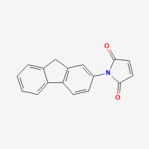 molecular formula C17H11NO2 B13147405 N-(2-Fluorenyl)maleimide CAS No. 59634-77-4