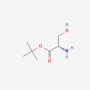 molecular formula C7H15NO3 B1314741 (S)-tert-Butyl 2-amino-3-hydroxypropanoate 