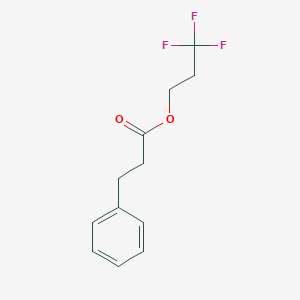 molecular formula C12H13F3O2 B13147465 3,3,3-Trifluoropropyl3-phenylpropanoate 