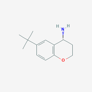 molecular formula C13H19NO B13147470 (R)-6-(tert-Butyl)chroman-4-amine 