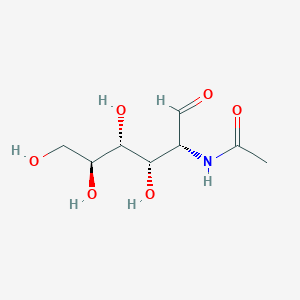molecular formula C8H15NO6 B13147478 aldehydo-N-acetyl-D-mannosamine 