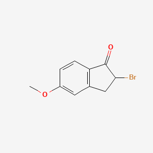 molecular formula C10H9BrO2 B1314748 2-Bromo-5-methoxy-1-indanone CAS No. 29278-11-3