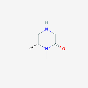 molecular formula C6H12N2O B13147494 (R)-1,6-Dimethylpiperazin-2-one 