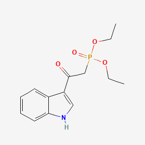 molecular formula C14H18NO4P B1314751 Diethyl [2-(indol-3-yl)-2-oxoethyl]phosphonate CAS No. 850231-86-6
