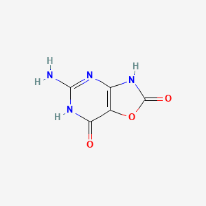 molecular formula C5H4N4O3 B13147549 5-Aminooxazolo[4,5-d]pyrimidine-2,7(3H,6H)-dione 
