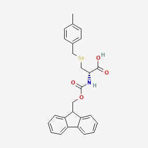 molecular formula C26H25NO4Se B13147560 Fmoc-D-Sec(pMeBzl)-OH 