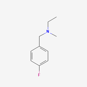 molecular formula C10H14FN B13147561 N-(4-Fluorobenzyl)-N-methylethanamine 