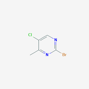 molecular formula C5H4BrClN2 B13147613 2-Bromo-5-chloro-4-methylpyrimidine 