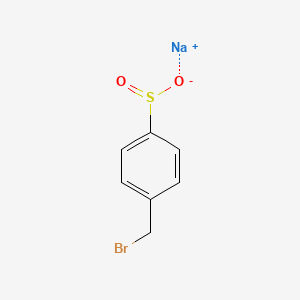 molecular formula C7H6BrNaO2S B13147621 Sodium 4-(bromomethyl)benzene-1-sulfinate 
