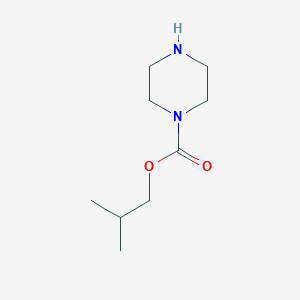 molecular formula C9H18N2O2 B1314771 异丁基哌嗪-1-羧酸酯 CAS No. 23672-96-0