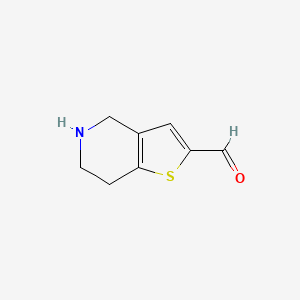 molecular formula C8H9NOS B1314784 4,5,6,7-Tetrahydrothieno[3,2-c]pyridine-2-carbaldehyde CAS No. 197237-97-1