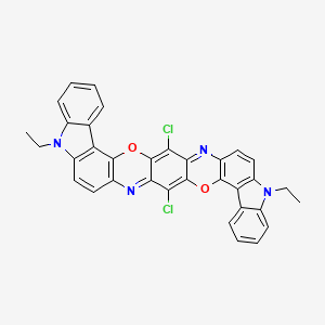 molecular formula C34H22Cl2N4O2 B1314786 C.I. Pigment Violet 23 CAS No. 215247-95-3