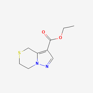 molecular formula C9H12N2O2S B1314788 Ethyl 6,7-dihydro-4H-pyrazolo[5,1-c][1,4]thiazine-3-carboxylate CAS No. 623564-60-3