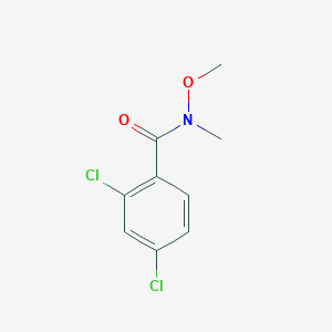 B1314790 2,4-Dichloro-N-methoxy-N-methylbenzamide CAS No. 646528-36-1