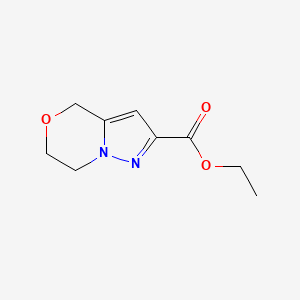 molecular formula C9H12N2O3 B1314797 6,7-二氢-4H-吡唑并[5,1-c][1,4]恶嗪-2-羧酸乙酯 CAS No. 623565-57-1
