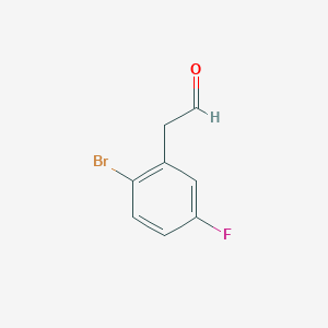 molecular formula C8H6BrFO B1314799 2-(2-Bromo-5-fluorophenyl)acetaldehyde CAS No. 905710-81-8