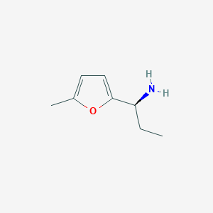 molecular formula C8H13NO B1314802 (S)-1-(5-methylfuran-2-yl)propan-1-amine CAS No. 473732-95-5