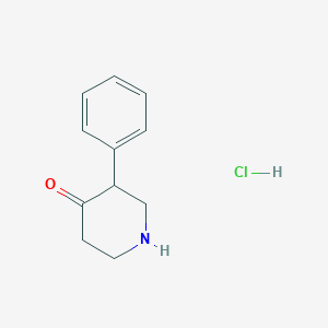 molecular formula C11H14ClNO B1314810 3-phenylpiperidin-4-one Hydrochloride CAS No. 910875-39-7