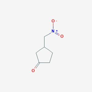 molecular formula C6H9NO3 B1314815 3-(硝基甲基)环戊酮 CAS No. 81266-47-9