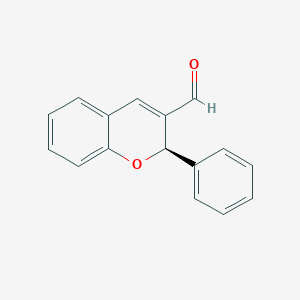 molecular formula C16H12O2 B1314818 (2R)-2-Phenyl-2H-chromene-3-carboxaldehyde CAS No. 911107-22-7