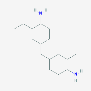 molecular formula C17H34N2 B13148213 4,4'-Methylenebis(2-ethylcyclohexanamine) 