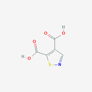 molecular formula C5H3NO4S B1314825 Isothiazole-4,5-dicarboxylic acid CAS No. 66882-70-0