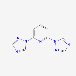 molecular formula C9H7N7 B1314847 2,6-Di(1H-1,2,4-triazol-1-yl)pyridine CAS No. 39242-18-7