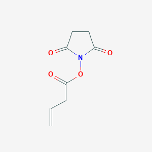 molecular formula C8H9NO4 B1314851 2,5-二氧代吡咯烷-1-基丁-3-烯酸酯 CAS No. 388091-45-0