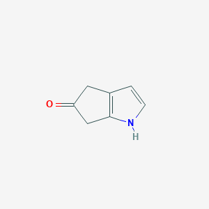molecular formula C7H7NO B1314854 4,6-Dihydro-cyclopenta[b]pyrrol-5(1H)-one CAS No. 313663-81-9