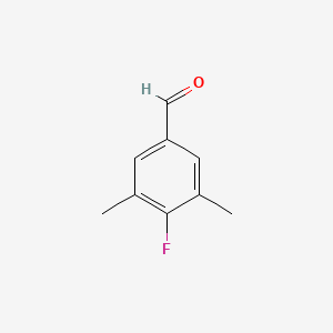 molecular formula C9H9FO B1314861 4-氟-3,5-二甲基苯甲醛 CAS No. 363134-35-4