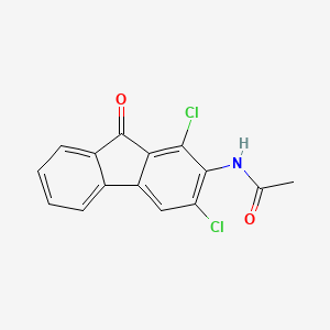 molecular formula C15H9Cl2NO2 B13148634 Acetamide, N-(1,3-dichloro-9-oxo-9H-fluoren-2-yl)- CAS No. 93944-43-5