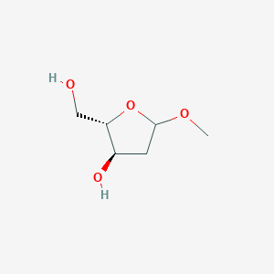B1314868 (2S,3R)-2-(Hydroxymethyl)-5-methoxytetrahydrofuran-3-ol CAS No. 446251-73-6