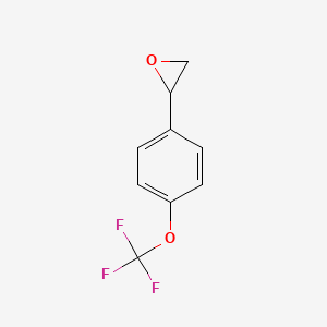 molecular formula C9H7F3O2 B1314871 2-[4-(Trifluoromethoxy)phenyl]oxirane CAS No. 111991-17-4