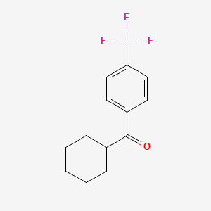 molecular formula C14H15F3O B1314874 环己基 4-三氟甲基苯甲酮 CAS No. 419543-02-5