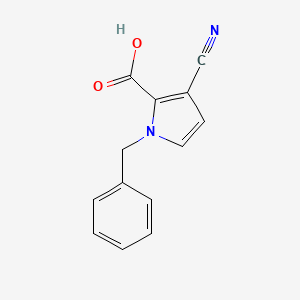 molecular formula C13H10N2O2 B1314882 1-benzyl-3-cyano-1H-pyrrole-2-carboxylic acid CAS No. 105788-28-1