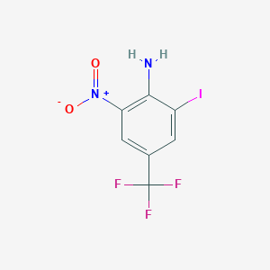 molecular formula C7H4F3IN2O2 B1314890 2-Iodo-6-nitro-4-(trifluoromethyl)aniline CAS No. 543740-74-5