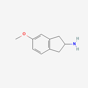 molecular formula C10H13NO B1314895 5-Methoxy-2,3-dihydro-1H-inden-2-amine CAS No. 73305-09-6