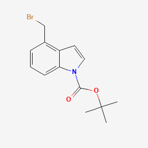 molecular formula C14H16BrNO2 B1314896 Tert-butyl 4-(bromomethyl)indole-1-carboxylate CAS No. 220499-13-8