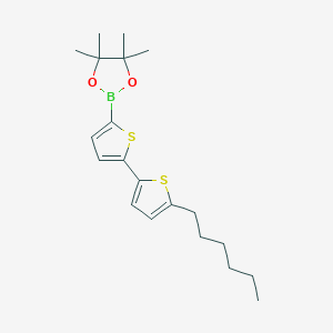 2-(5'-Hexyl-[2,2'-bithiophen]-5-yl)-4,4,5,5-tetramethyl-1,3,2-dioxaborolane