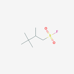 molecular formula C7H15FO2S B13149064 2,3,3-Trimethylbutane-1-sulfonyl fluoride 